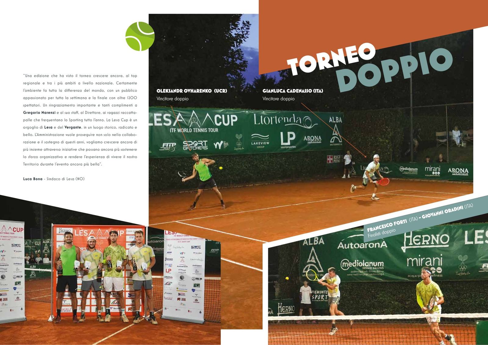 Book Lesa Cup 2025: Il doppio
